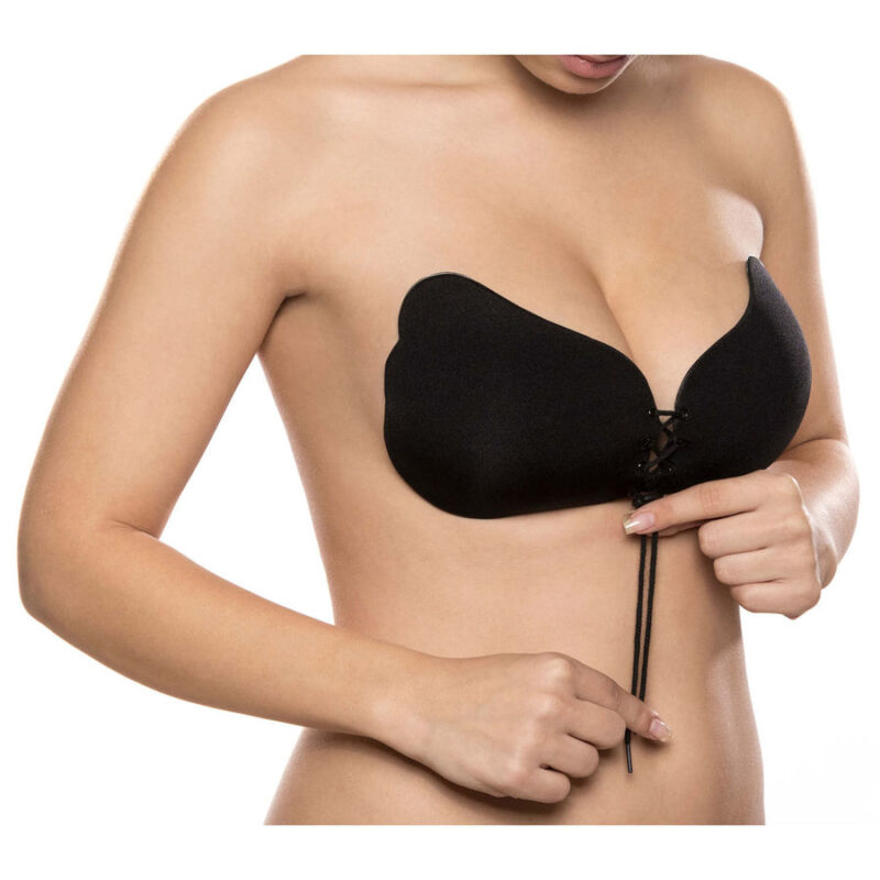 BYE-BRA - LACE-IT APRIMORAMENTO PUSH-UP PRETO COPO B - Image 4