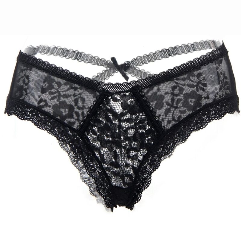 QUEEN LINGERIE - CALCINHA DE RENDA FLORAL S/M - Image 3